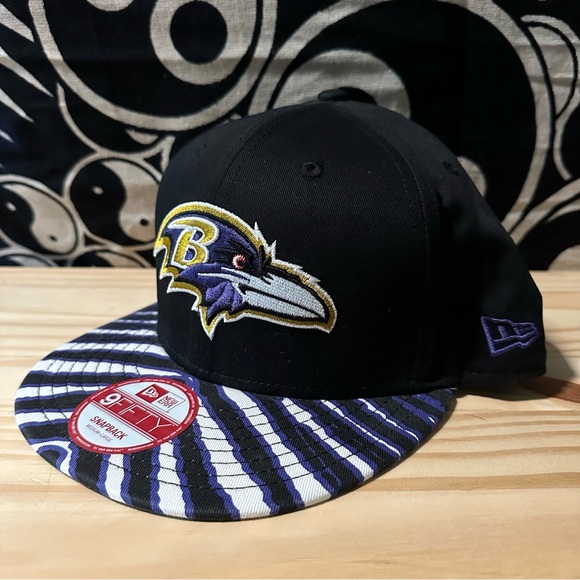 Baltimore Ravens Football NFL Official Medium Large Snap Back Hat - Picture 4 of 6